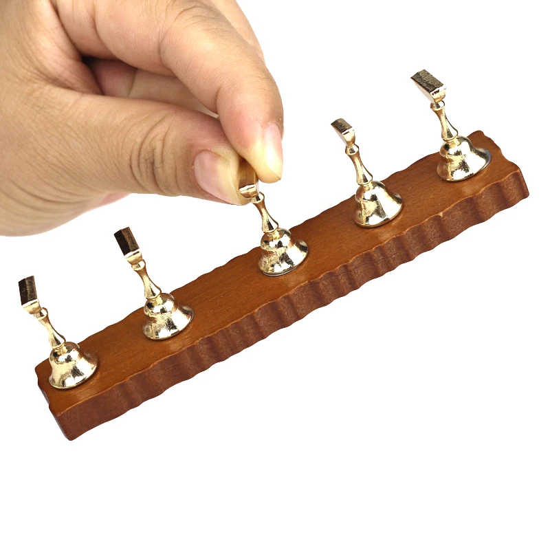 Магнитный держатель для ногтей из цельного дерева подставка практики основание