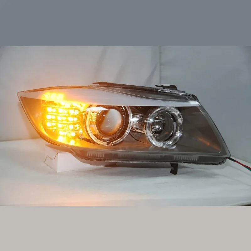 Фото Светодиодные фары LED для BMW E90 330I 320I 318I с функцией Angel Eyes №1
