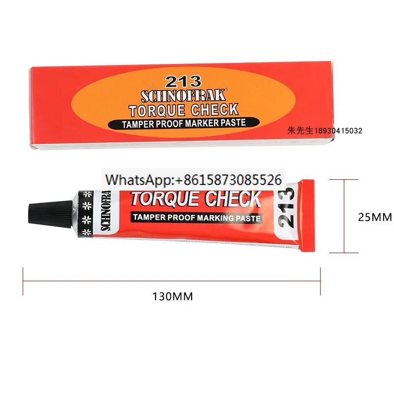 

SCHNOFRAK bolt anti loosening marking adhesive 21303 screw torque marking paste anti tampering disassembly marking pen