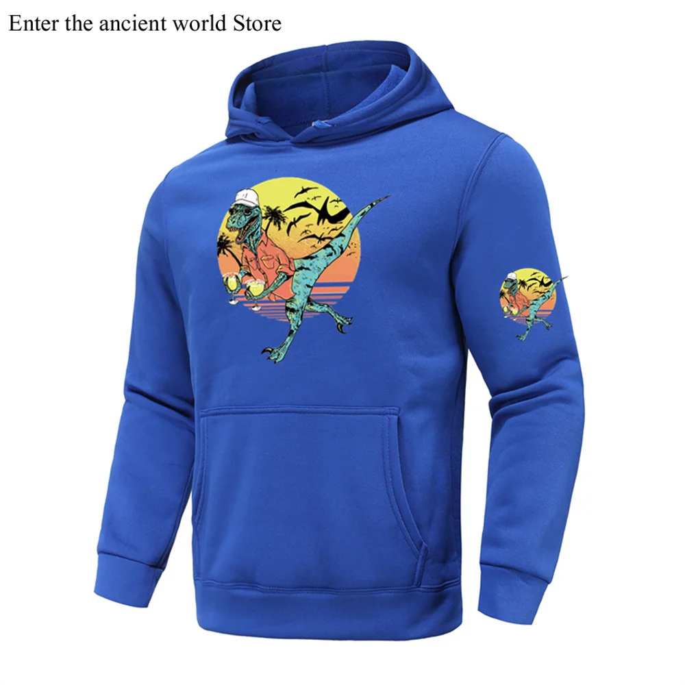

JURASSIC PARK sunrise hoodie men's anime 2022 autumn winter men sportswear fashion o-neck hoodie Harajuku street style+03