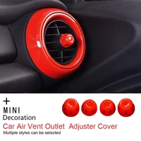 car air vent outlet button adjuster cover housing interior decor sticker for mini cooper s jcw f55 f56 f57 hatchback accessories