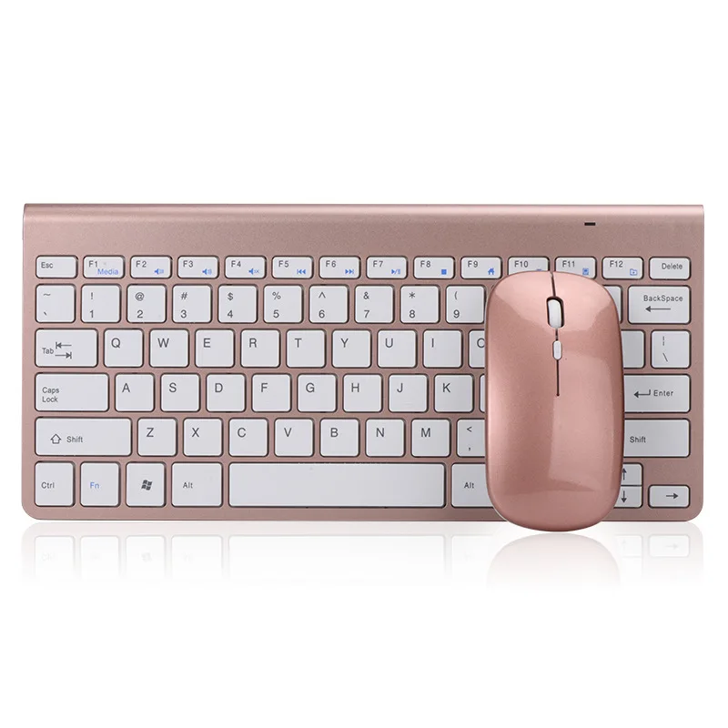 

2.4G Mini Wireless Keyboard And Mouse Set Ultra Thin Silent Protable Waterproof Keyboard Mice Kit For Apple PC Computer