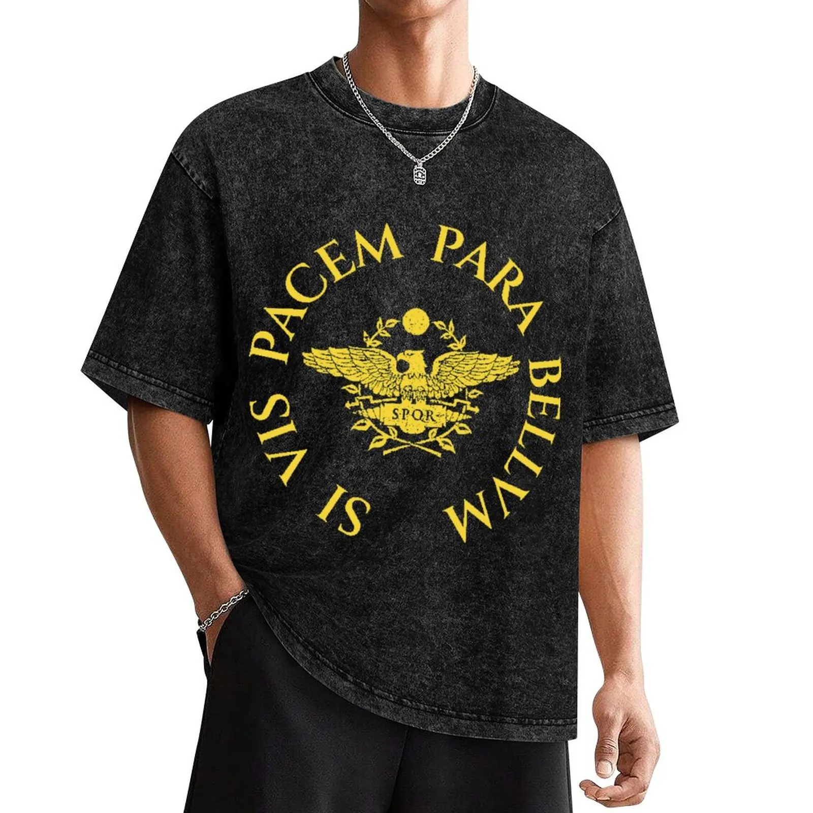 Футболка Si vis pacem para bellum графическая Женская одежда мешковатые рубашки Мужская