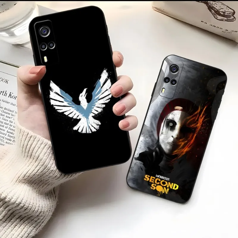 

Infamous Second Son Phone Case For VIVO Y31 IQOO U5 U5x 9 V21e Y31s V23 Y73 Y33s Y21 Y76 Y15s T1 X60 X70 X80 Pro Plus Cover