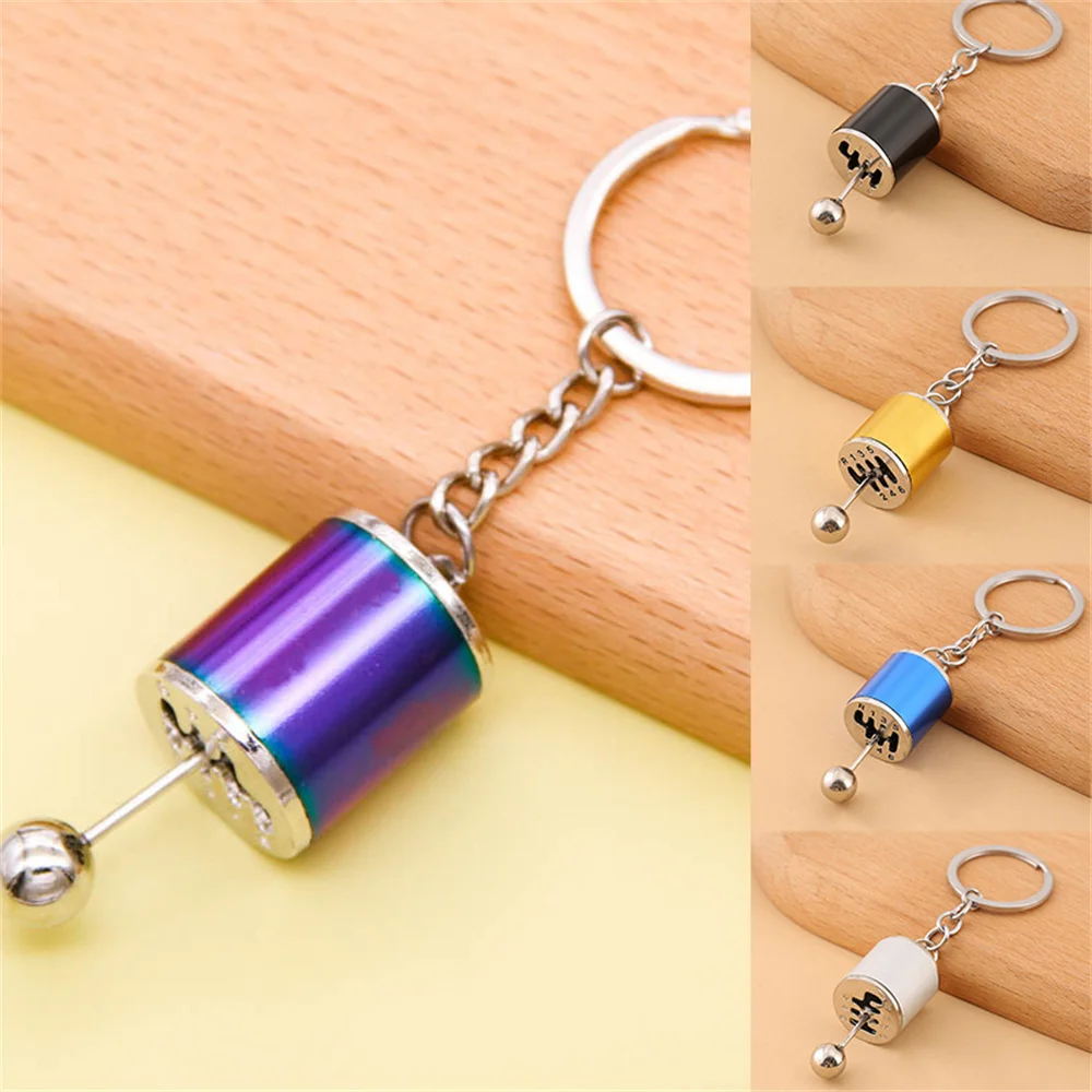 

NCEE 2023 Car Modified Gear Shifter Key Chain Creative Personalized Car Modified Gear Head Key Chain Bag Pendant Gift