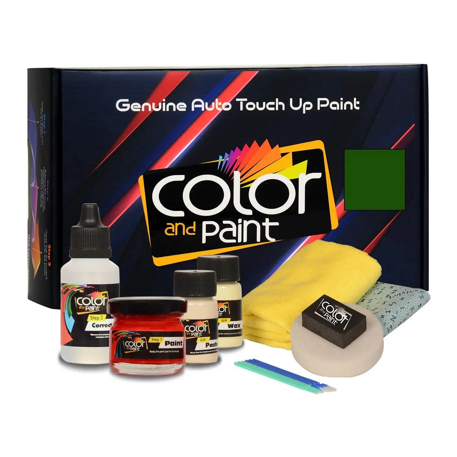 

Color and Paint compatible with Volkswagen Automotive Touch Up Paint - GELBGRUEN - LR618 - Basic Care