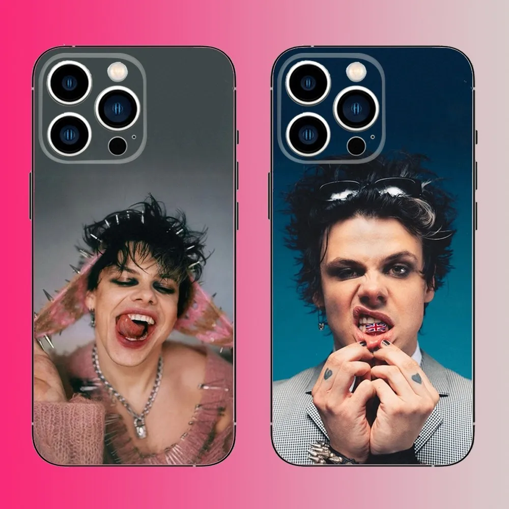 Чехол для телефона Singer Y-Yungblud YB iPhone 16 15 14 13 12 11 Pro Max Plus Mini X XS XR 8 7 6 S SE мягкий черный