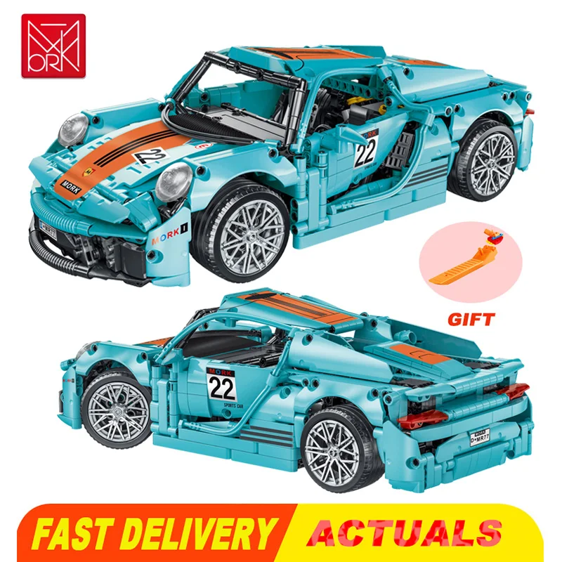 

Compatible with Lego Technic Mork Original Porsche 918 Sports Racing Building Blocks Lamborghini Model Bricks Toys for Boys Gift