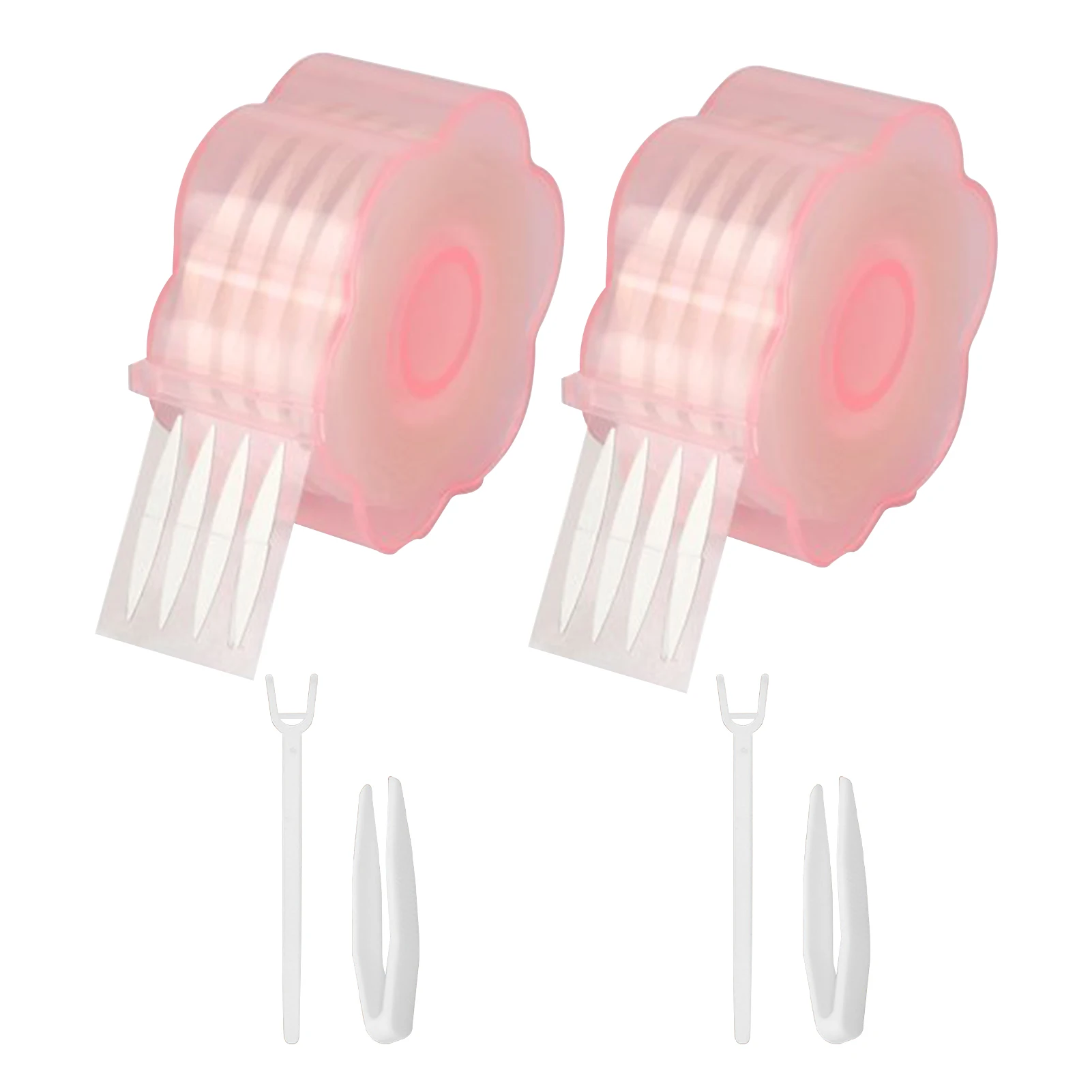 

2pcs Make Up Medical Use Big Eyes Adhesive Fiber Transparent Invisible Double Sided Without Surgery Tools Clear Eyelid Tape