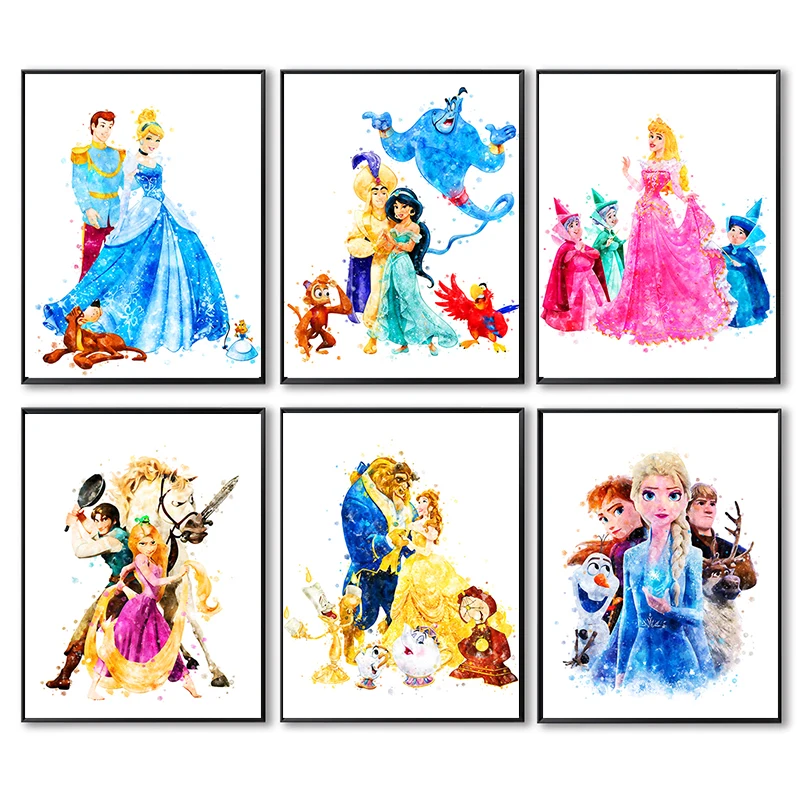 

Алмазная живопись Disney 5D «сделай сам», мультяшный персонаж, плакат «Холодное сердце»/круглый плакат, Набор для вышивки крестиком, домашний д...