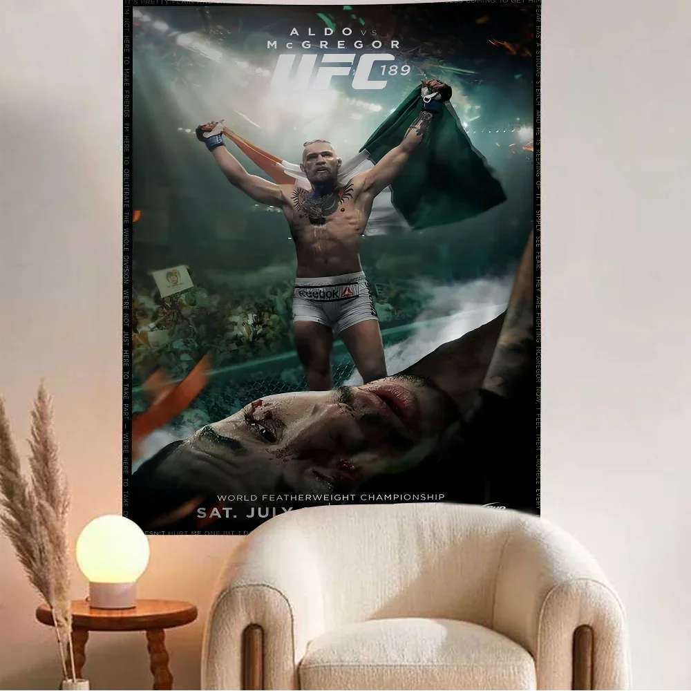 C-CONOR MCGREGOR Богемный Goblet Гобелен Настенный Хиппи Мандала Доступный Декор Полиэстер