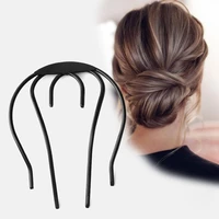 u shaped alloy insert hair coil tool for women summer simple pins barrettes hairstyle tools lady girl accessories hair clips