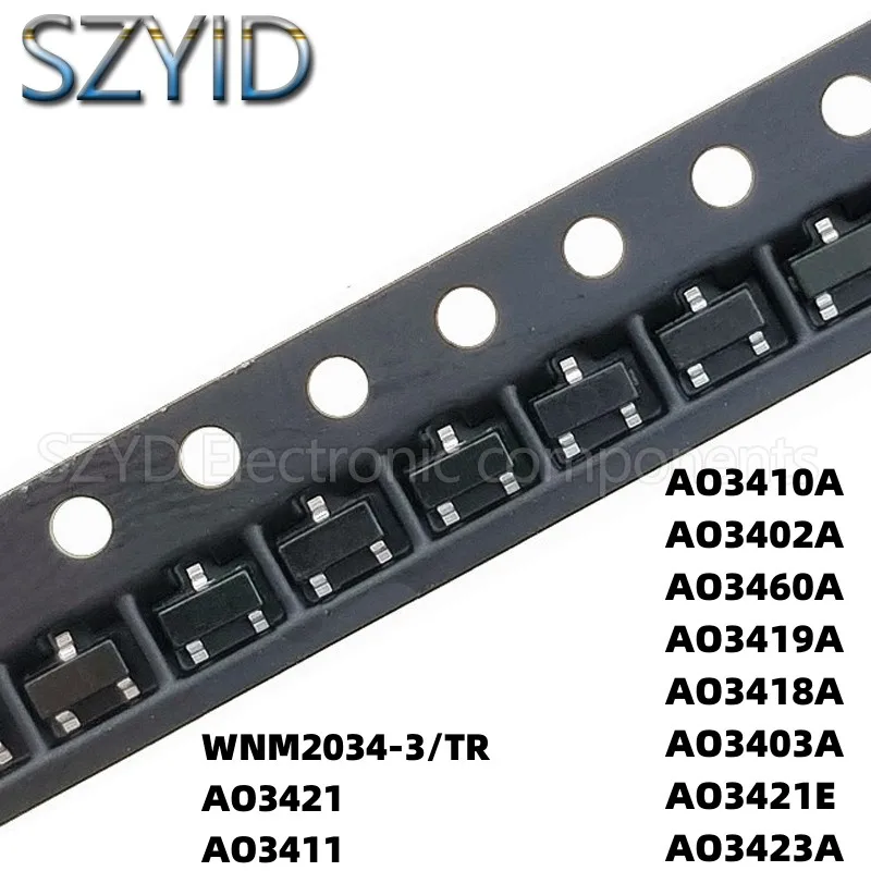 

100 шт., фотообои SOT23/TR AO3421 AO3411 AO3410A AO3402A AO3460A AO3419A AO3418A AO3403A AO3421E AO3423A