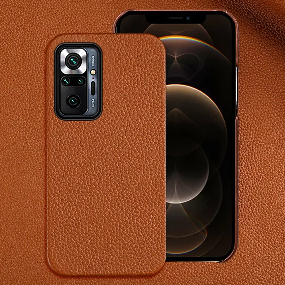

Genuine Leather Case for Poco X3 X4 Pro F3 Mi 12 12X 11T 11 Lite 10T Cover For Xiaomi Redmi Note 10 Pro 10s Note 11 9 8 pro K50