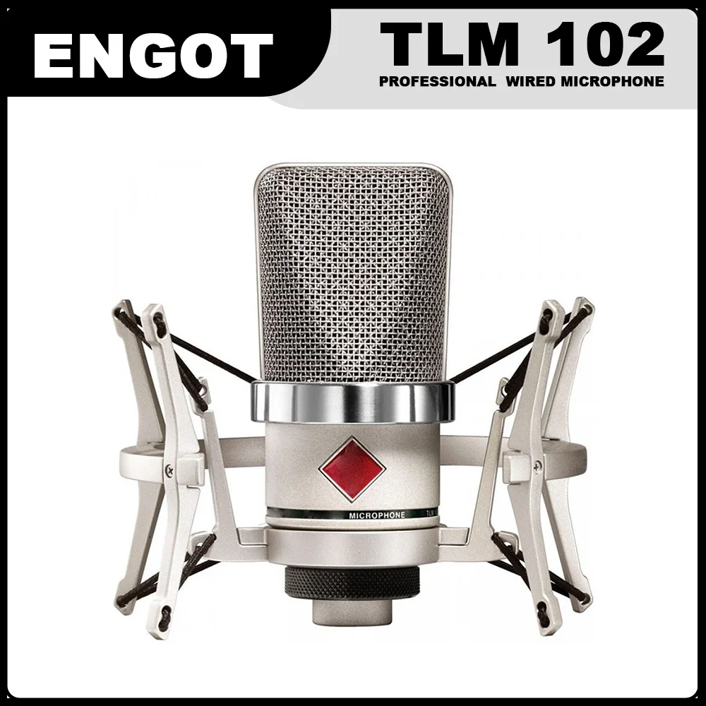 

Профессиональный конденсаторный микрофон TLM102 с большой диафрагмой, TLM 102, запись живого вокала, микрофон для ПК, сцены, Поющая запись