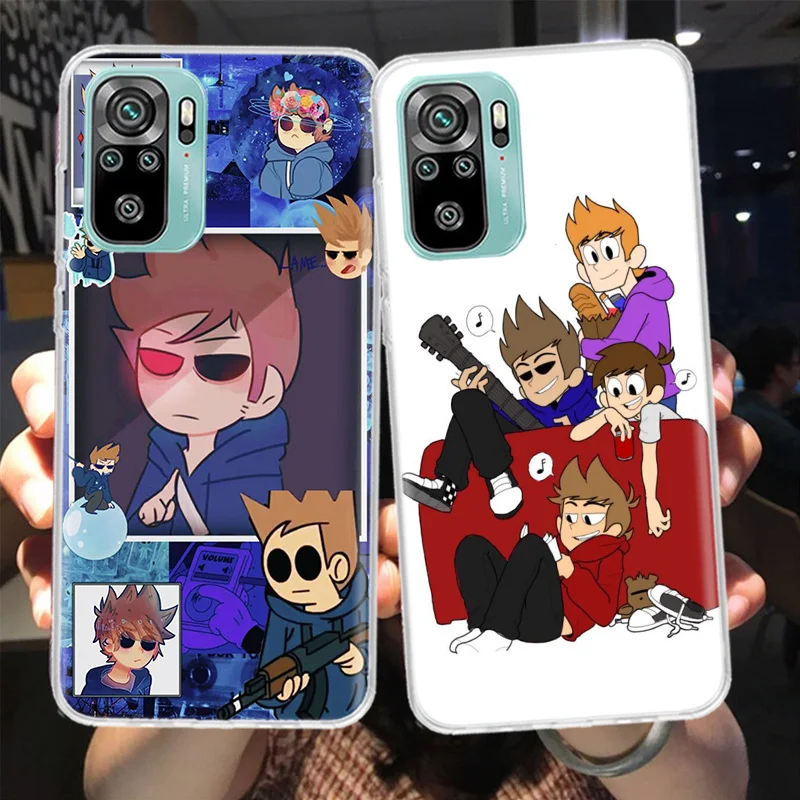Чехол для телефона с аниме Eddsworld Xiaomi Redmi Note 11 Pro 5G 10S 11S 4G 11T 11E 10 9T 9 9S 8 8T 7 6 5 5A мягкий