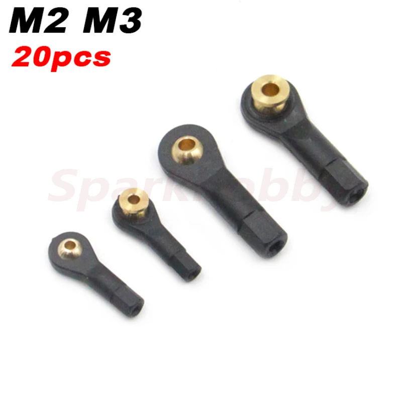 20 шт. Sparkhobby M2 M3 нейлоновая металлическая пряжка с шариковой головкой Тяговая тяга