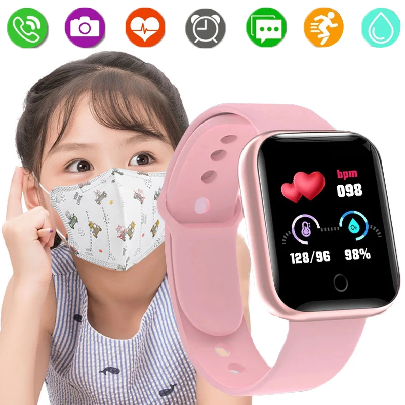

Kids Smart Watch Child Smartwatch Fitness Tracker Smart Clock For Girls Boys Students Waterproof kids digital watch Smart-Watch