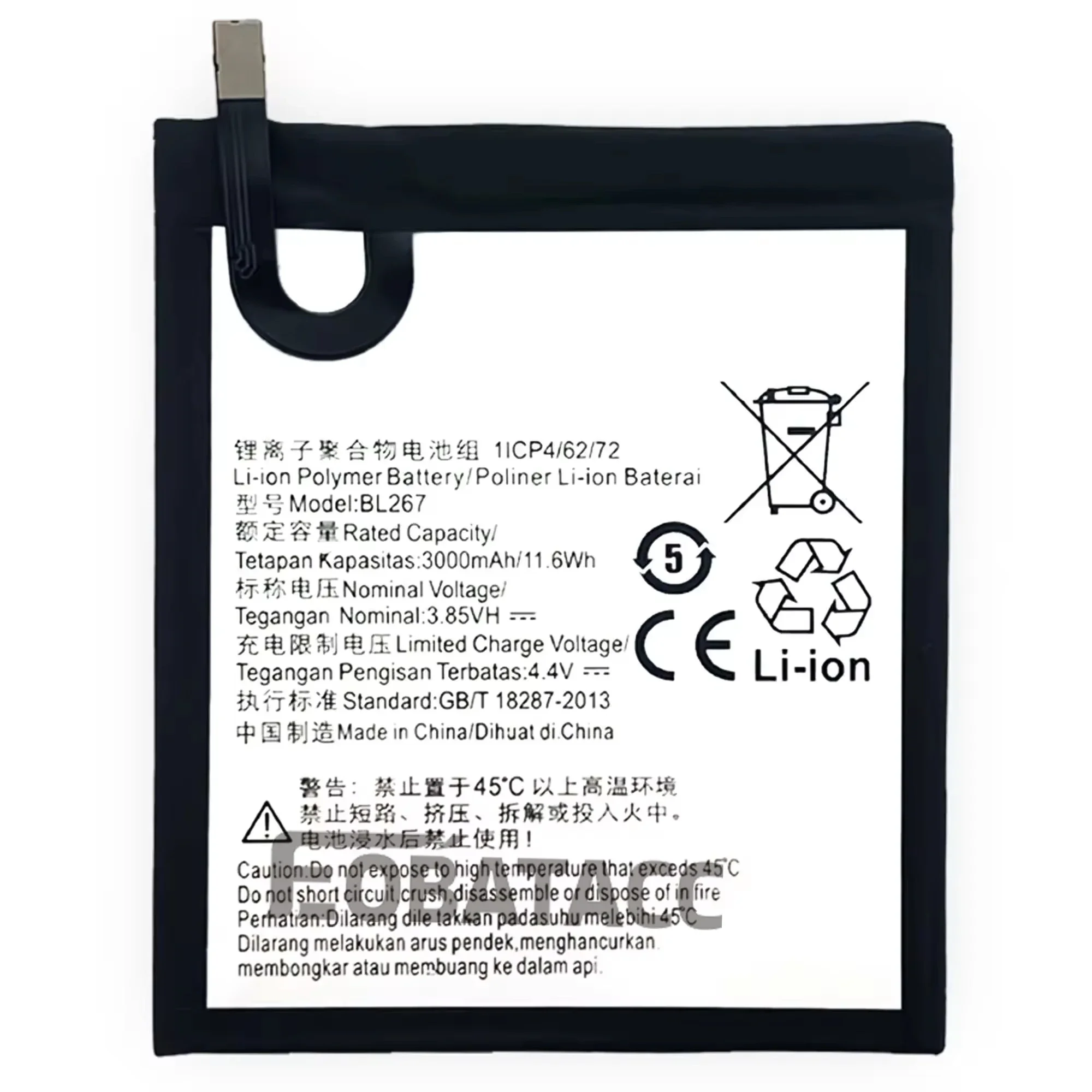 100% Новый оригинальный аккумулятор BL267 для lenovo K6 + Бесплатные инструменты