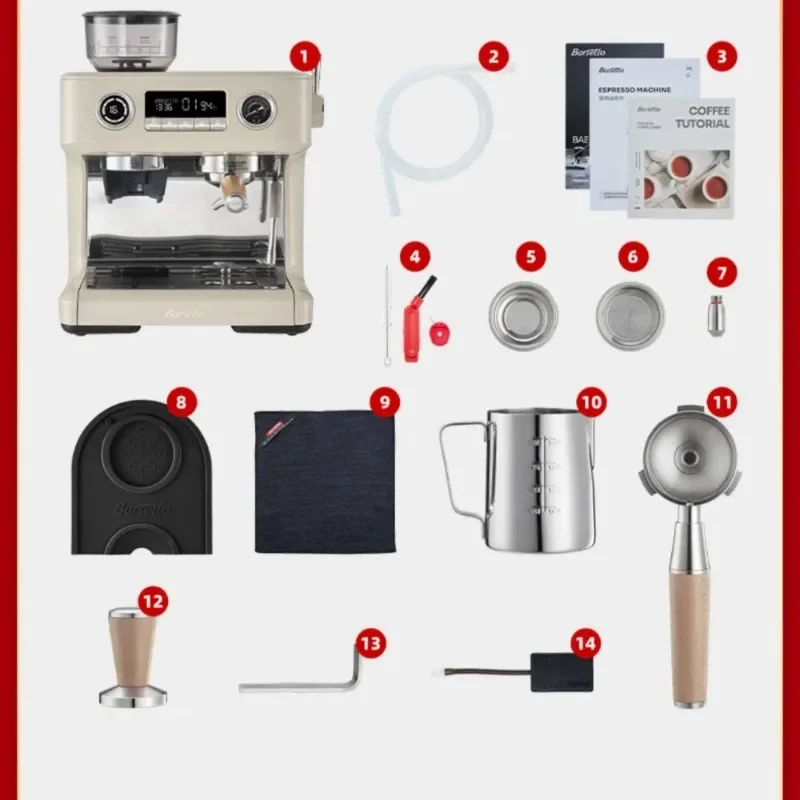 20Bar Barsetto BAE-V1 Кофемашина Коммерческая полуавтоматическая бытовая универсальная