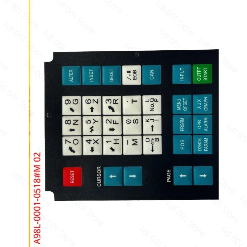 Фото A98L-0001-0518 # Мембранная клавиатура M 02 A98L-0001-0518 0M CNC HMI с кнопками для операторской панели станка Fanuc №3