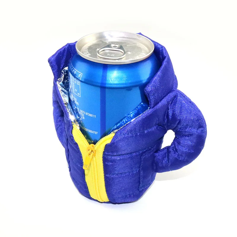 Cola Beverage Beer Jacket Beer Thermal Insulation Down Jacket Creative Drink Decoration Cute Couple Gift Bar Supplies