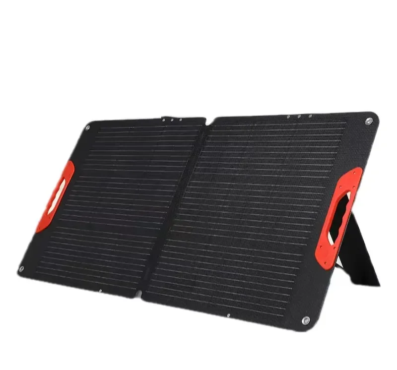 

100W18V Solar Phone Energy Storage Folding Bag Outdoor Solar Panel ETFE Integrated Layered Ultra Thin and Ultra Light 2-fold Sol