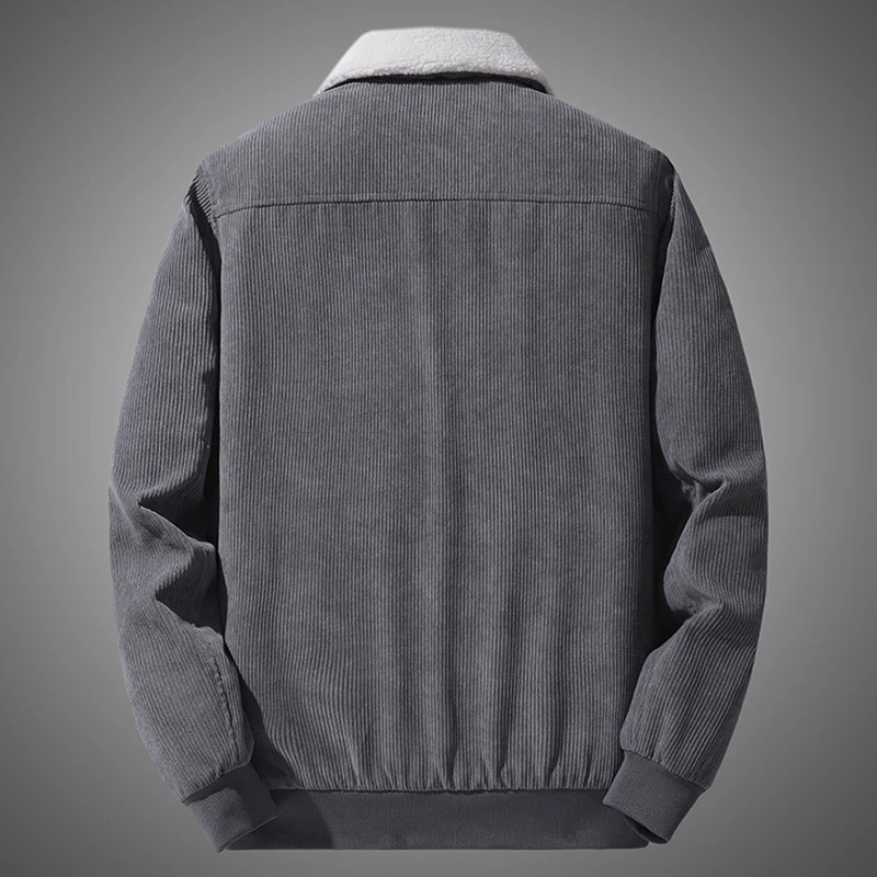 Winter Bomber Jacket Men Air Force Pilot Corduroy Jacket Warm Male Windbreaker Army Tactical Fleece Parkas Coats Men Outwear