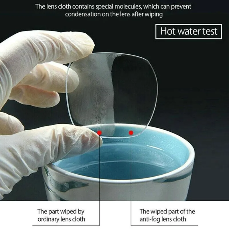 10 шт. Переходники для очков с антизапотевающим покрытием, одноразовые.