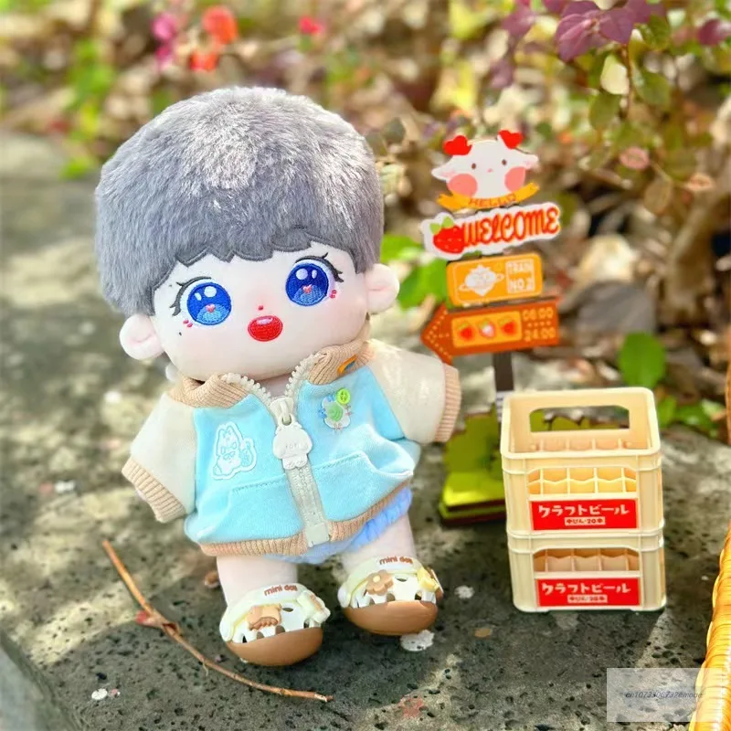 

NEW 20cm Korea Idol Sean Xiao Doll Clothes Stray Kids Stuffed Animal Cute Girl family Toys Korea Kpop EXO Doll Gift