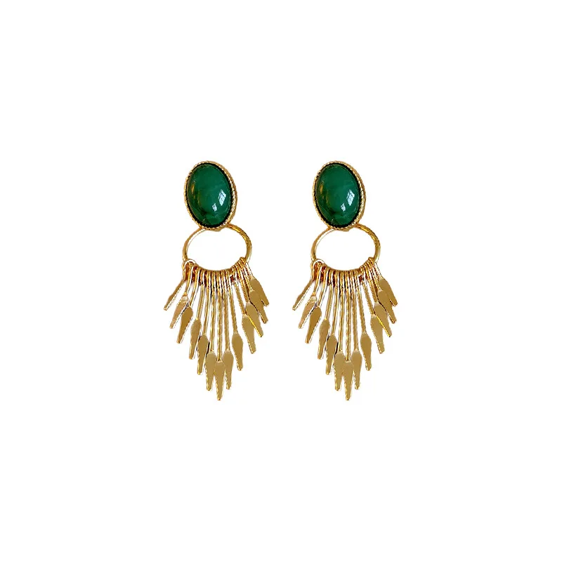 NISHIZAWA средневековый стиль полимерные серьги с кисточками индивидуальный дизайн