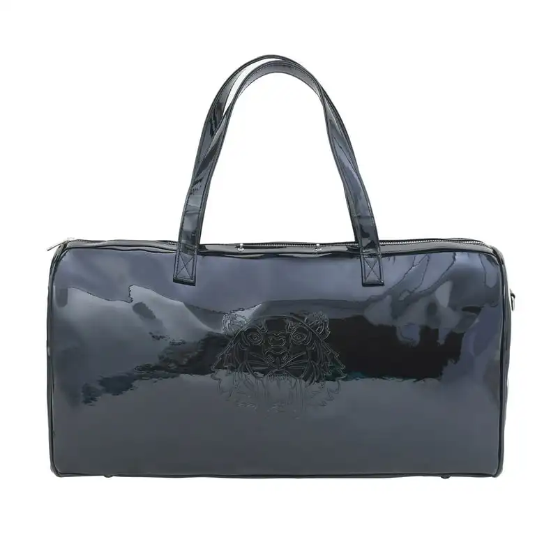 

Women's Shinny Leather PVC Weekender Travel Duffel Bag