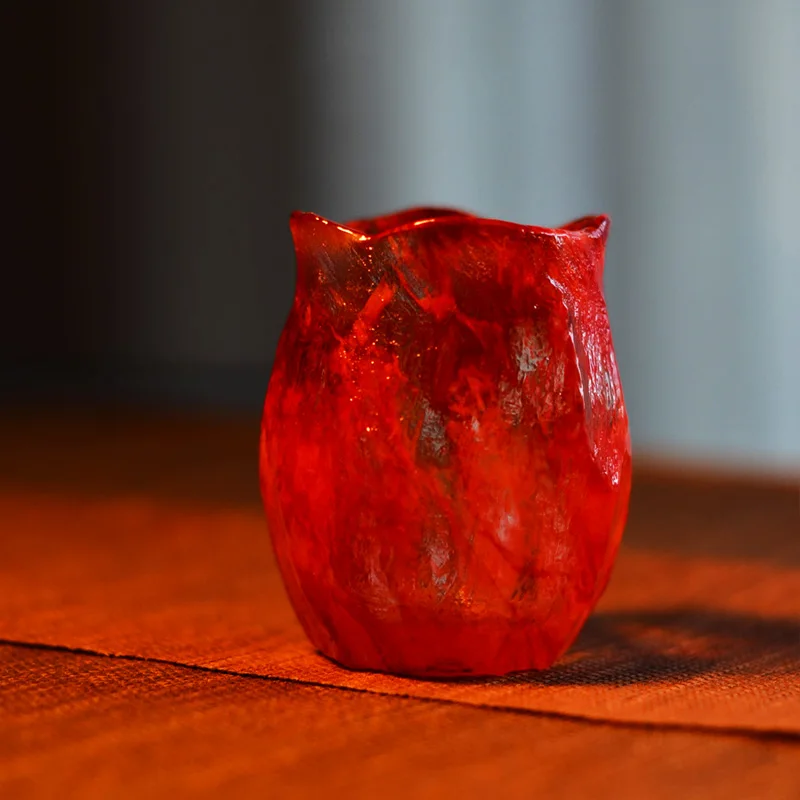 

Glaze Ancient Master Cup Single Cup Heat-Resistant Handmade Creative Tea Drinking Cup High-End Personality Kung Fu Tea Cup