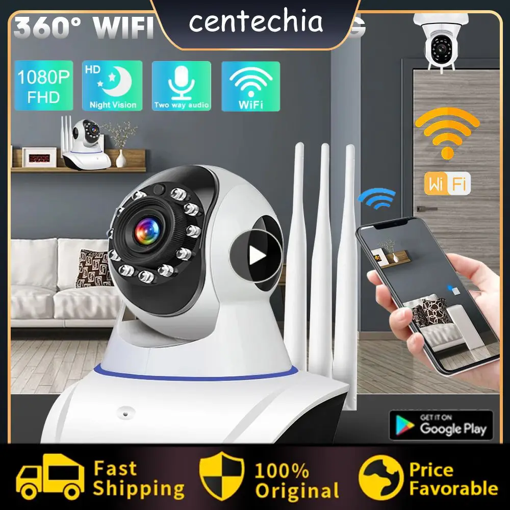 

3 Antennas 1080p Wifi Survalance Camera Night Wifi Robot Ip Camera Infrared Robot 3 Antennas Wifi Ip Camera Smart Home