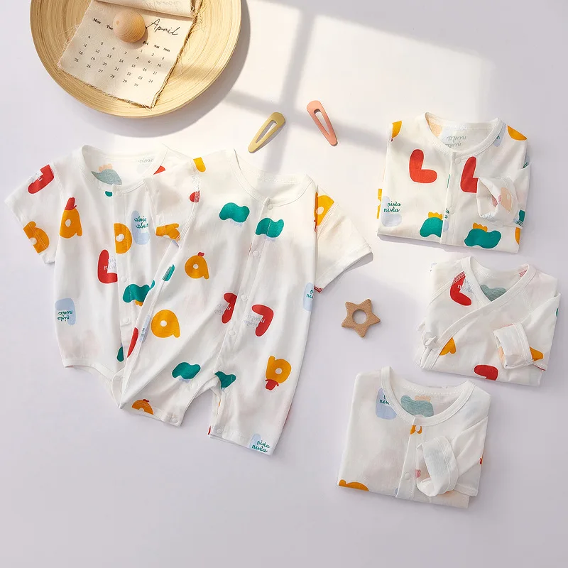 

Детский летний костюм с принтом, на возраст 0-12 месяцев