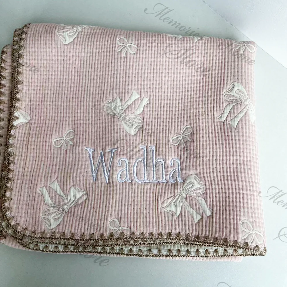 Детское одеяло с вышивкой на заказ осень и зима детское Хлопковое для детского