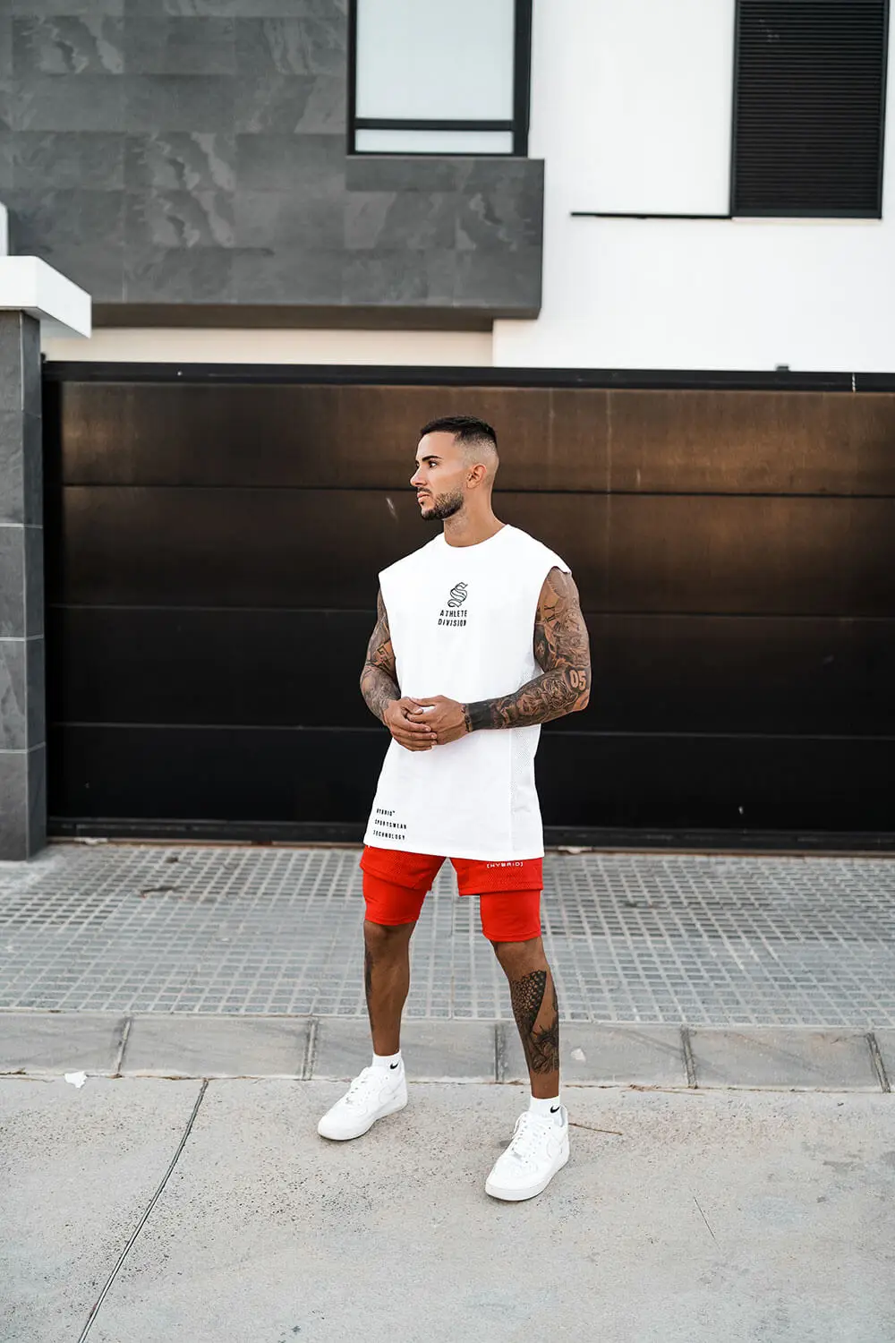 Майка для спортзала мужская рубашка без рукавов фитнеса жилет бега спортивные