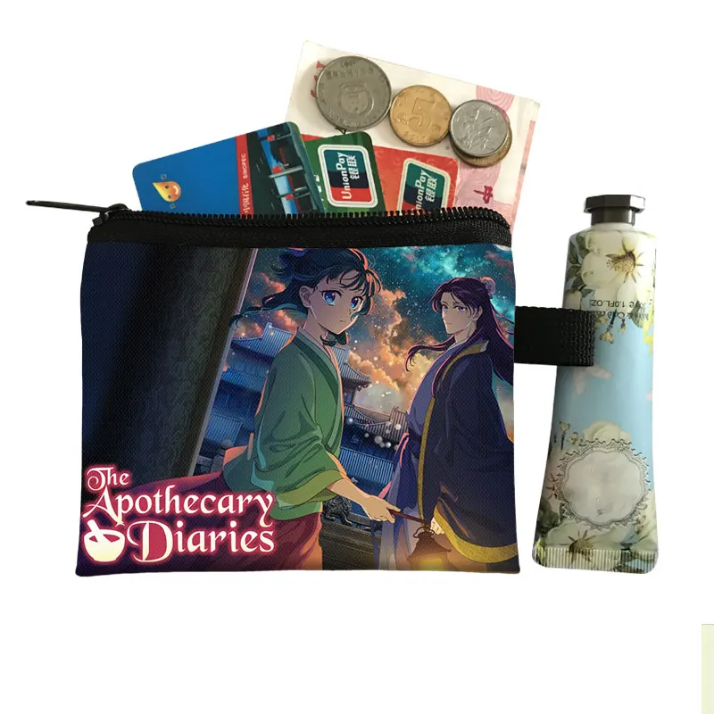 Фото Аниме The Apothecary Diaries Pattern Сумка для монет Kusuriya No Hitorigoto Maomao/Jinshi Женские карты Держатель для наушников Чехол на молнии №3