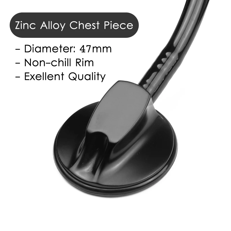 Classic Black Medical Cardiology Doctor Estetoscopio Professional Heart Rate Diagnosis Cute Stethoscope for Nurse Student Vet
