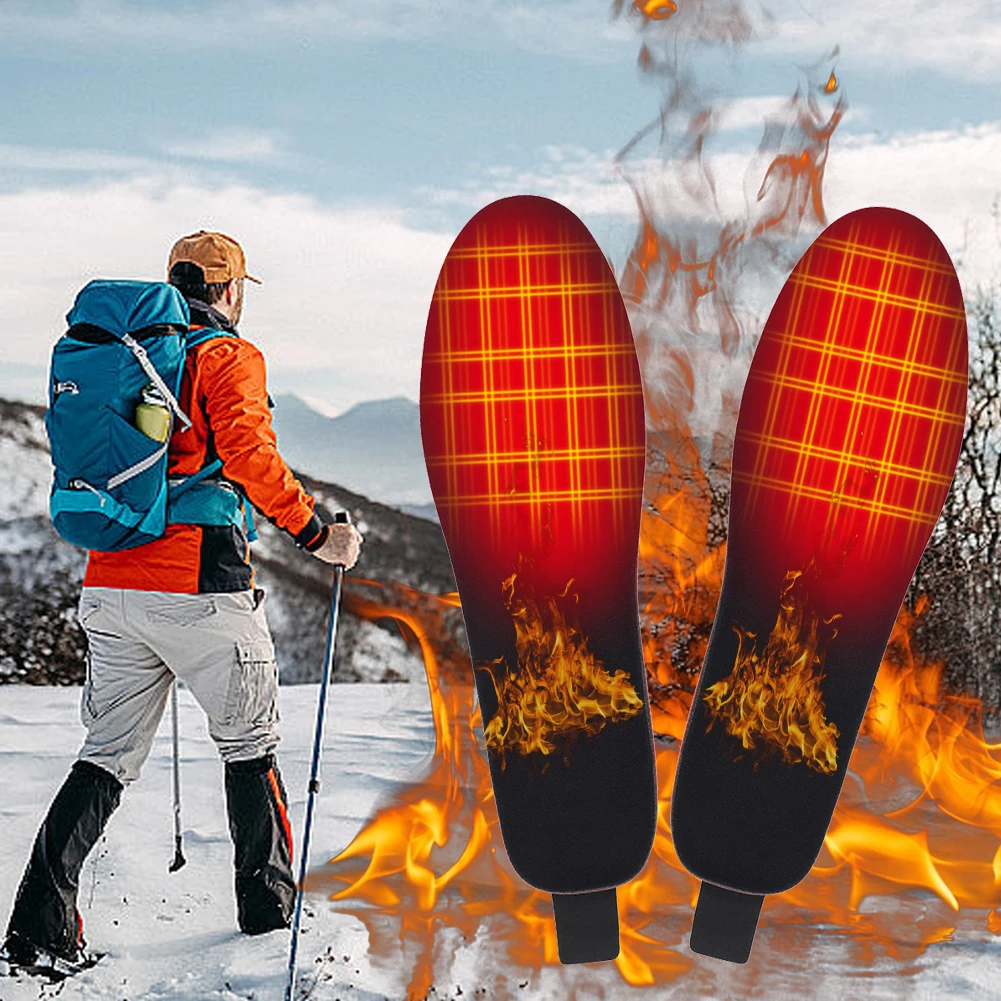 

Electric Heated Shoes Pad Remote Control Winter Foot Warmer Last Up To 10H Feet Warm Sock Pad Mat Size 34-46 3 Speed Temperature