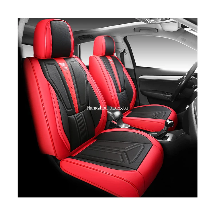

Car Interior Accessories PVC Leather 5D/9D Car Seat Covers Full Set Universal Luxury Seat Cushions 13 Pcs For Cars