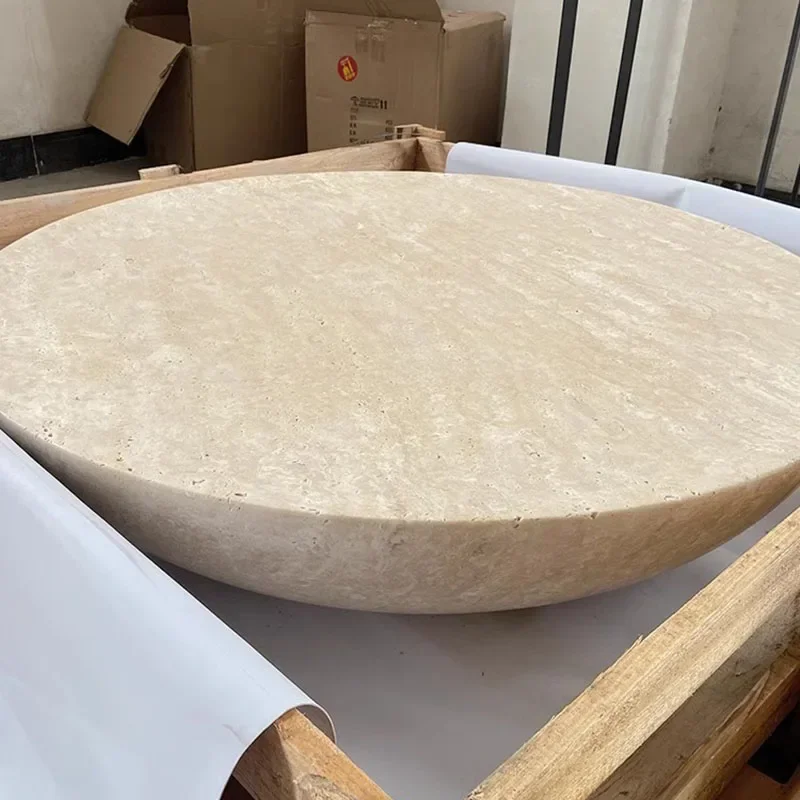 Роскошный кофейный столик в скандинавском стиле Маленький мраморный боковой для