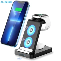 3 in 1 wireless charger stand 15w fast charging station for apple iphone 13 12 11 x xs xr 8 apple watch 7 6 se 5 airpods 2 3 pro
