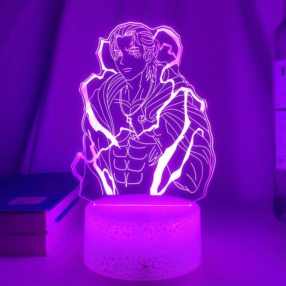 

Акриловый светодиодный ночсветильник аниме атака на Титанов Эрена йера, декоративная лампа для спальни, разноцветный ночник для дома