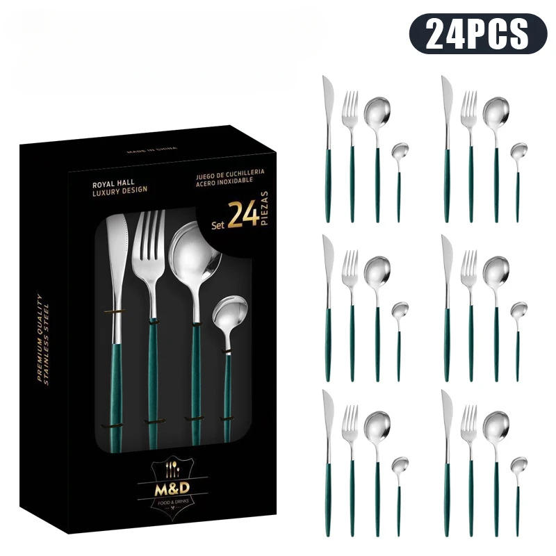 

Набор столовых приборов из нержавеющей стали 24 шт.