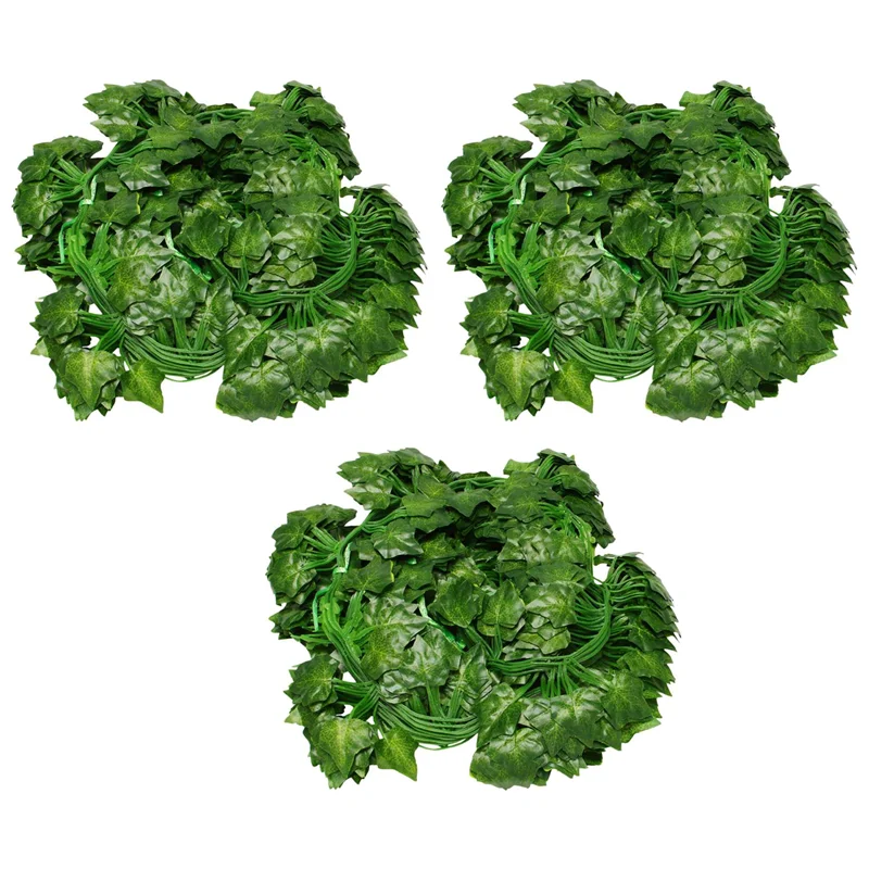 

36 упаковок искусственных листьев плюща, подвесной венок, бугенвиллея, украшение для дома, сада, офиса, стен, зеленый цвет