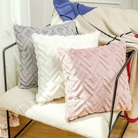 1818inch decorative throw pillow covers textured knitted short wool velvet plush pillowcase cushion covers sofa couch bedroom
