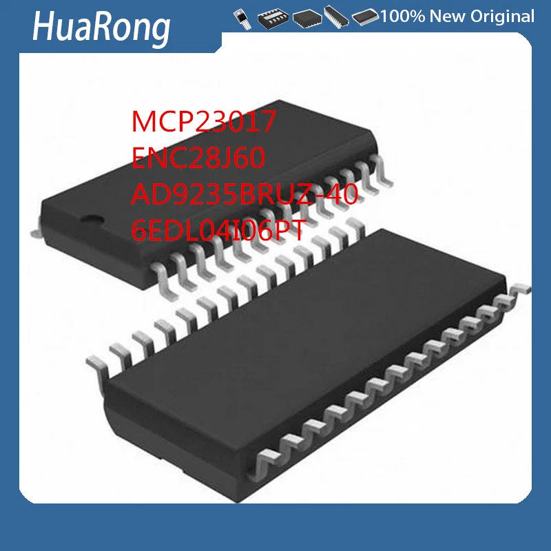 2 шт./партия MCP23017-E/SO MCP23017 ENC28J60 AD9235BRUZ-40 6EDL04I06PT SOP-28
