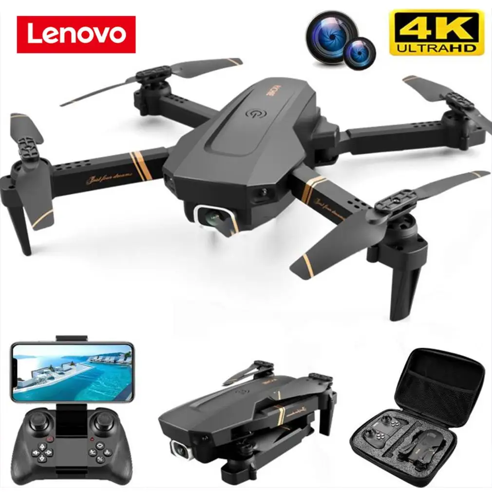 

Квадрокоптер Lenovo 2023 V4 RC 4k HD с широкоугольной камерой, Wi-Fi, FPV 4k/1080P