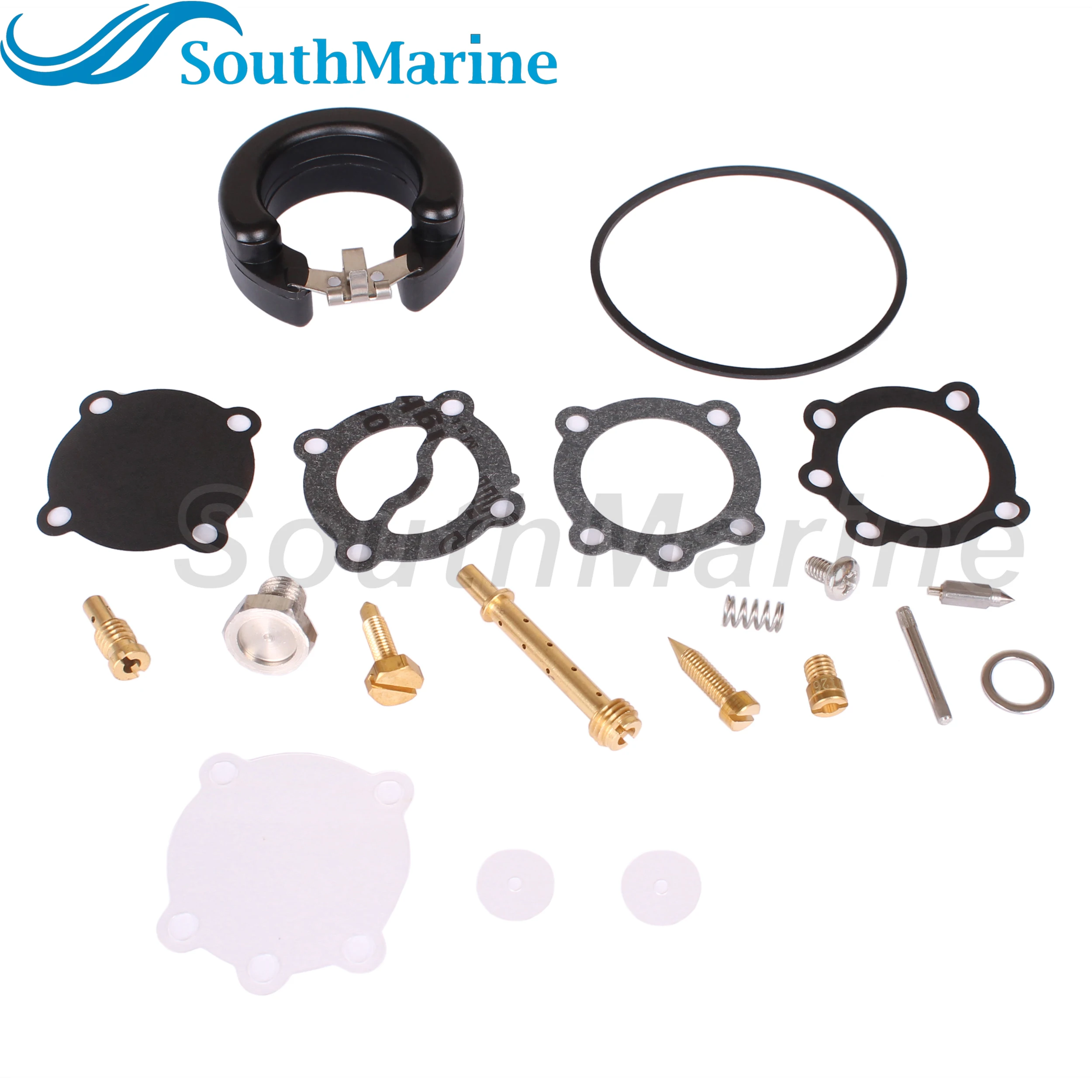 Фото Подвесной мотор 13200-93912 15170-93911 Ремкомплект карбюратора для Suzuki DT9.9 DT15 9.9HP 15HP Лодочный двигатель 13200-91D22 Карбюратор №1